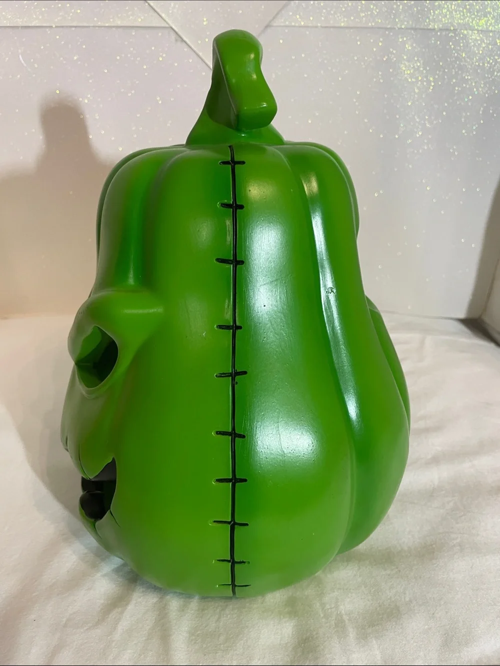 Disney Green Jack-O'-Lantern Ceramic Lantern